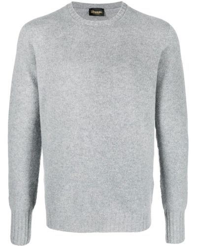 Drumohr Cashmere Crew-neck Sweater - Grey