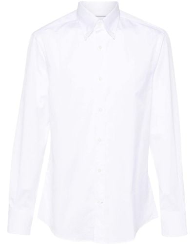 Brunello Cucinelli Button-down Cotton Shirt - White