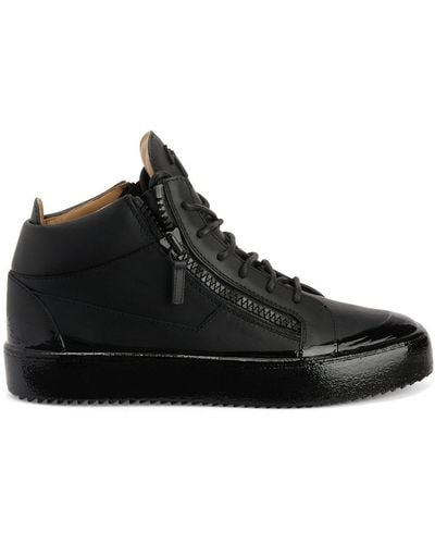 Giuseppe Zanotti Kriss Hi-top Leather Sneakers - Black