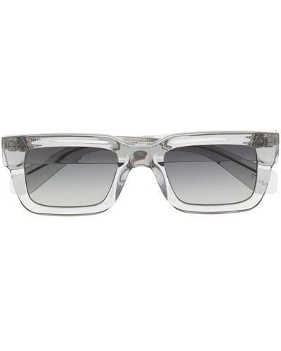 Chimi 05 Sonnenbrille mit eckigem Gestell - Grau