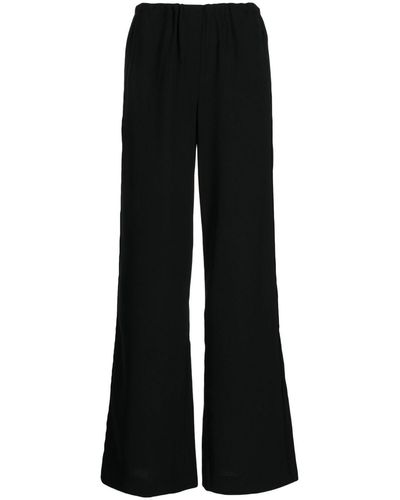 GOODIOUS Flared Wide-leg Pants - Black