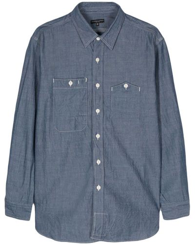 Engineered Garments Langärmeliges Hemd aus Chambray - Blau