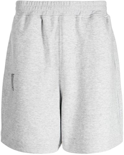 Izzue Logo-print Jersey-fleece Shorts - White