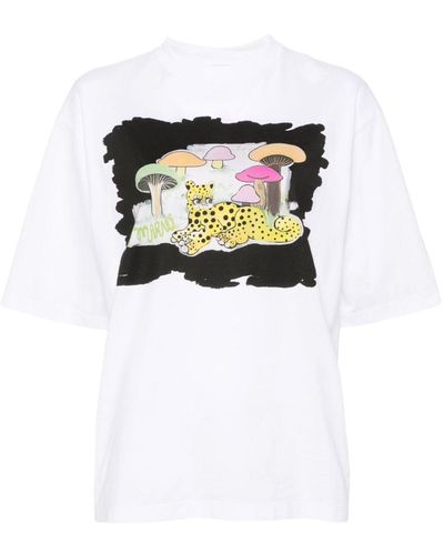Marni T-Shirt mit grafischem Print - Weiß