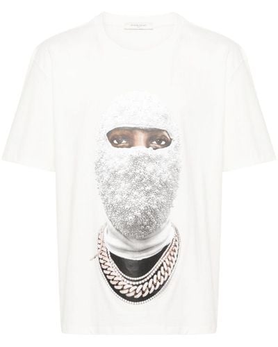 ih nom uh nit Graphic-print Cotton T-shirt - White