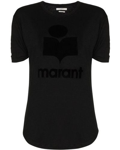 Isabel Marant T-shirt Koldi à logo - Noir