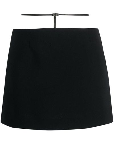 DSquared² Strap-detail Mini Skirt - Zwart