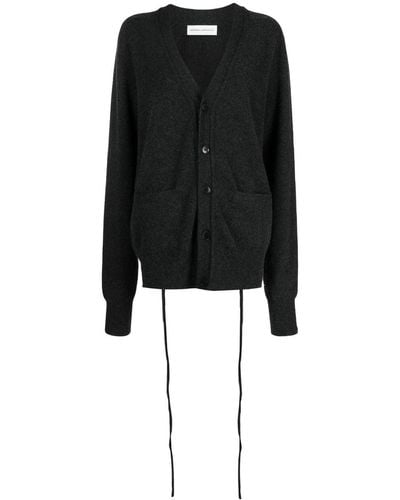 Extreme Cashmere V-neck Buttoned Cardigan - Black