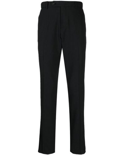 MAN ON THE BOON. Unfooted Button Lightweight Trousers - Black