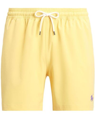 Polo Ralph Lauren Polo Pony-embroidered Swim Shorts - Yellow