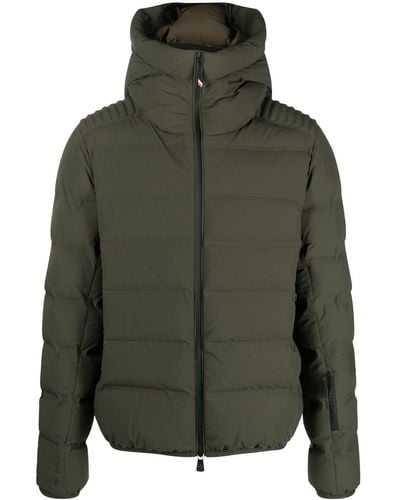 3 MONCLER GRENOBLE Logo-patch Padded Jacket - Green