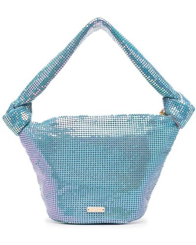 Cult Gaia Gia Iridescent-effect Shoulder Bag - Blue
