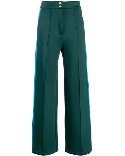 Sandro Straight-Leg-Jeans mit Streifen - Grün