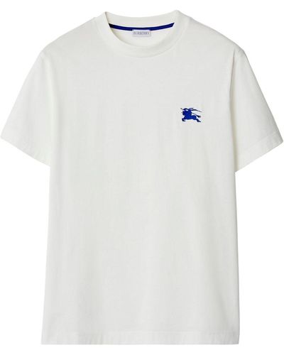 Burberry T-Shirt mit EDK-Stickerei - Weiß