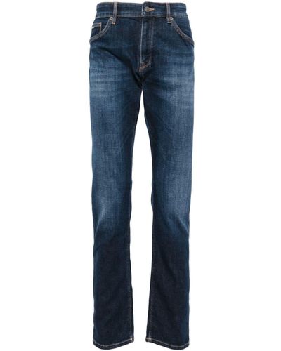 BOSS Slim-fit Cotton-blend Jeans - Blue