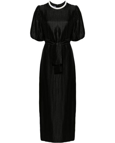 Baruni Hoya Belted Maxi Dress - Black
