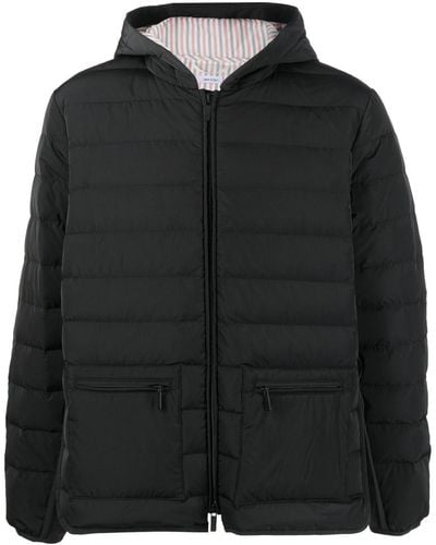 Thom Browne 4-bar Stripe Padded Jacket - Black