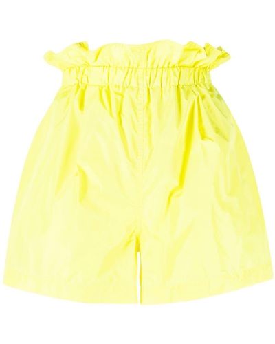 Philosophy Di Lorenzo Serafini Paperbag-waist Shorts - Yellow