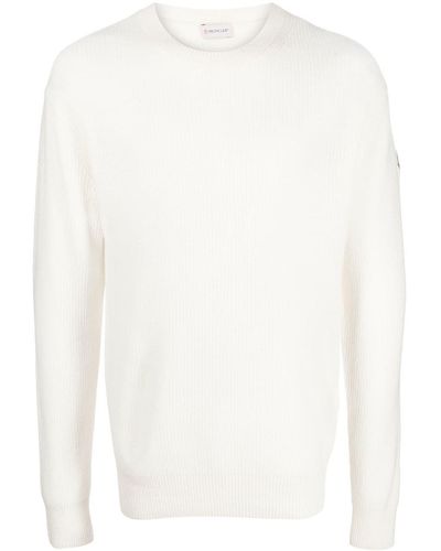 Moncler Long-sleeve Knitted Top - White