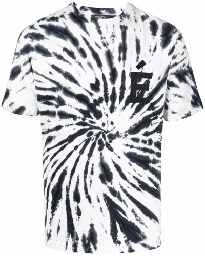 Etudes Studio Tie Dye-print Short-sleeved T-shirt - White