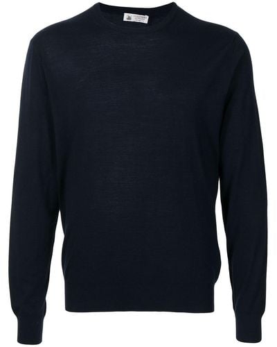 Colombo Fine-knit Wool Sweater - Blue
