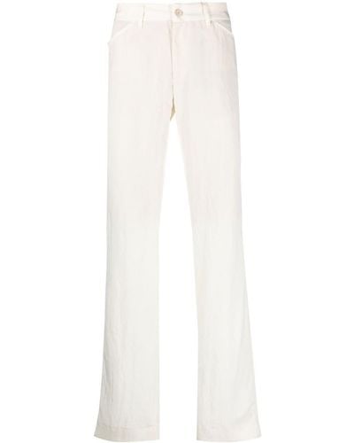 Etro Mid-rise Straight-leg Pants - White