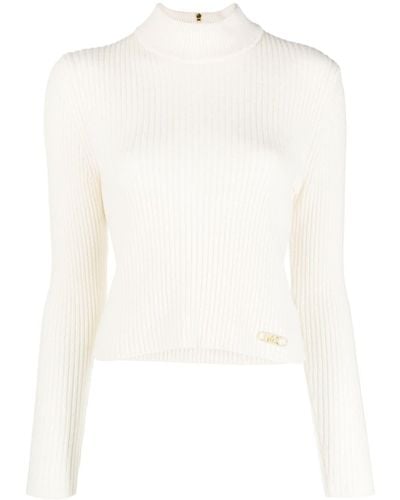 MICHAEL Michael Kors High-neck Chunky-knit Sweater - White