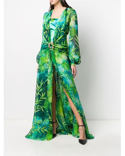 Versace Kleid Jungle Dress in Originalversion - Grün