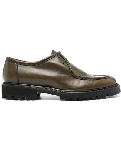 Tagliatore Leather Derby Shoes - Brown
