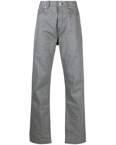 Rick Owens DRKSHDW Straight-leg Cotton Jeans - Grey