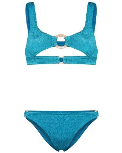 Bondeye Sasha Seersucker Bikini - Blue