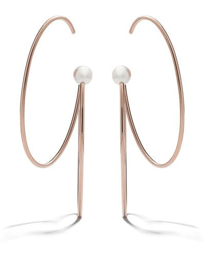Tasaki Boucles d'oreilles Atelier Nacreous en or rose 18ct à perles - Blanc