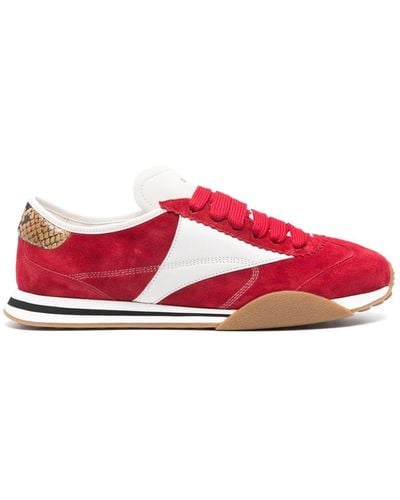Bally Sussex panelled sneakers - Rosso