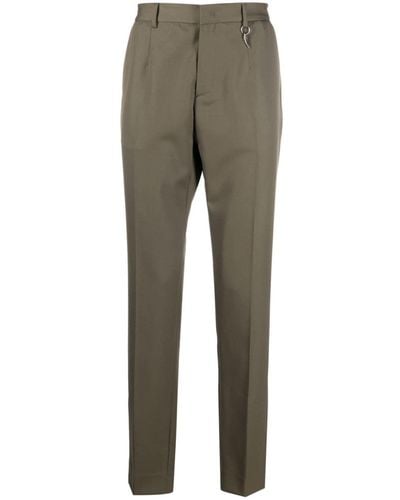 Roberto Cavalli Straight-leg Wool Pants - Gray