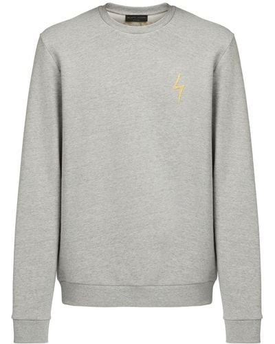 Giuseppe Zanotti Logo Cotton Sweatshirt - Grey