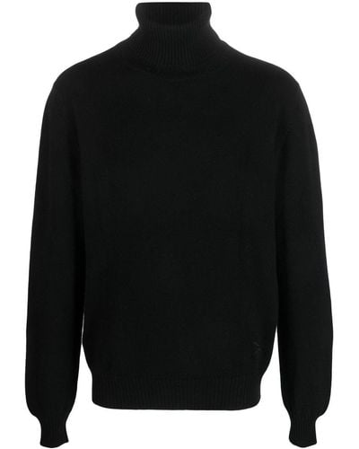 Barrie Turtle Neck Cashmere Sweater - Black