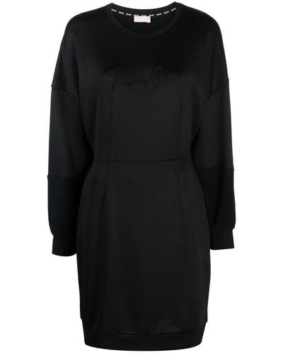 Liu Jo Mini-jurk Met Geborduurd Logo - Zwart