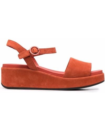 Camper Misia Ankle Strap Sandals - Red