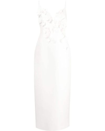 Acler Isla Column Midi Dress - White