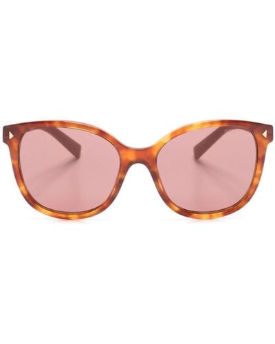 Prada Tortoiseshell Square-frame Tinted Sunglasses - Pink