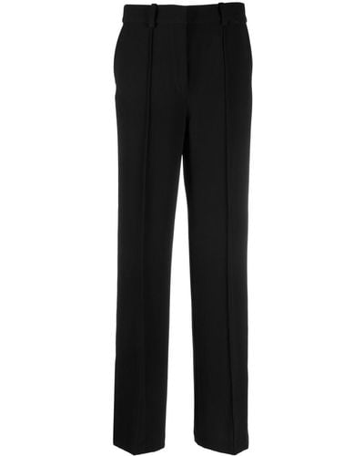 Calvin Klein High-waisted Straight-leg Pants - Black
