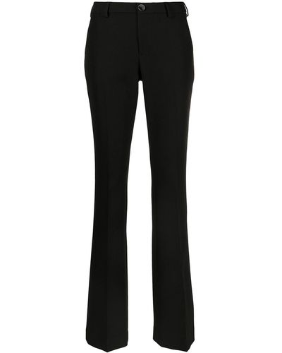 PT Torino Flared Tailored Trousers - Black