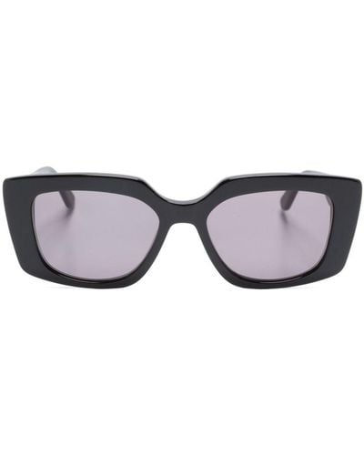 Karl Lagerfeld Eckige Sonnenbrille mit Logo-Gravur - Schwarz