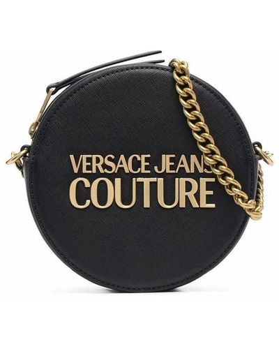 Versace ロゴ ショルダーバッグ - ブラック