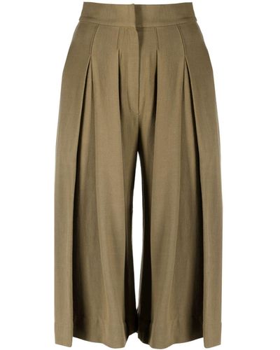 Concepto High-waist Cropped Trousers - Natural