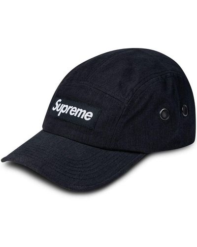 Supreme ロゴ キャップ - ブルー