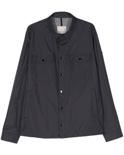 Moncler Piz Press-stud Shirt Jacket - Black
