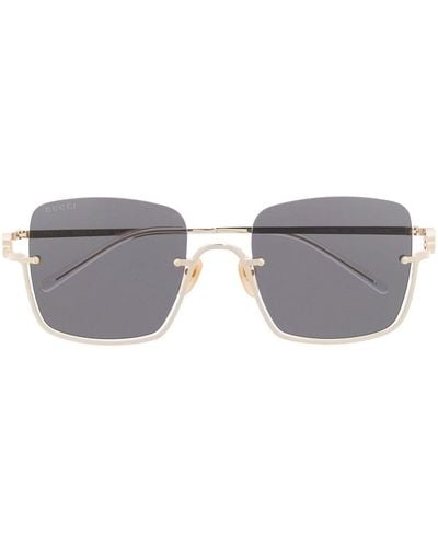 Gucci Oversized Square-frame Sunglasses - Gray