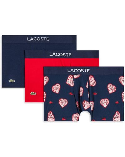 Lacoste ロゴ ボクサーパンツ セット - ホワイト