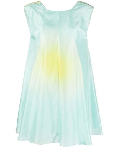 Nina Ricci Gradient-effect Sleeveless Dress - Blue